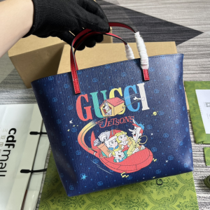 Gucci Kids x Jetsons All Over Printed Tote Bag Blue Gucci Kids x Jetsons All Over Printed Tote Bag Blue