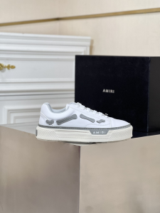 Amiri Skel Boner White Gray Leather Low Top Trainers Sneakers Amiri Skel Boner White Gray Leather Low Top Trainers Sneakers