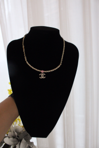 Chanel Crystal CC Logo Chain Necklaces