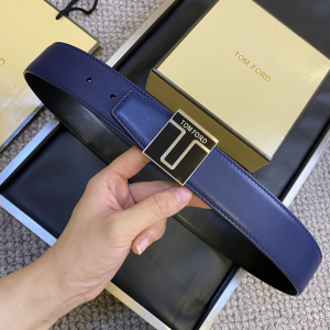 Tom Ford Insert T Buckle Black Smooth Calf Leather Belt 40MM Tom Ford Insert T Buckle Black Smooth Calf Leather Belt 40MM