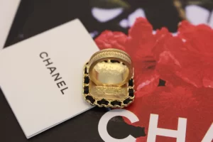 Chanel Watch Rings Gold Black