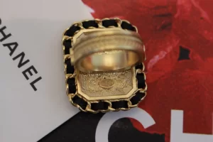 Chanel Watch Rings Gold Black