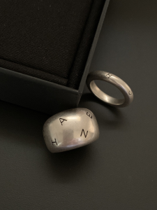 Chanel Vintage Domed Logo Rings