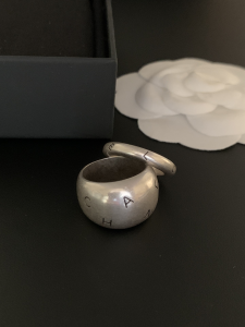 Chanel Vintage Domed Logo Rings