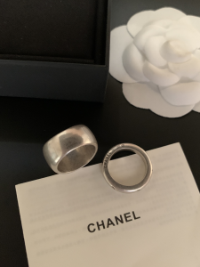 Chanel Vintage Domed Logo Rings