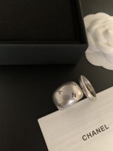 Chanel Vintage Domed Logo Rings