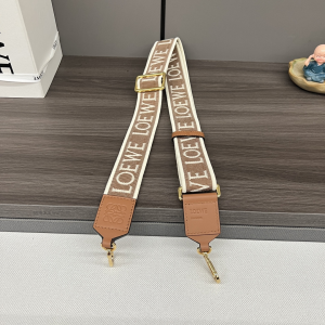 Loewe Tan Anagram Leather Trimmed Canvas Jacquard Bag Shoulder Strap Loewe Tan Anagram Leather Trimmed Canvas Jacquard Bag Shoulder Strap