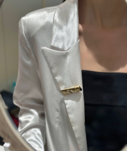 Chanel Gold Midy Wash Brooch