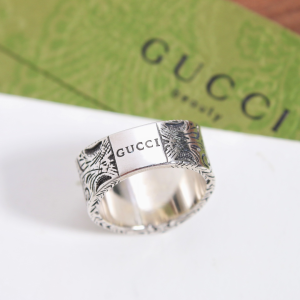 Gucci Heart Wide Band Rings