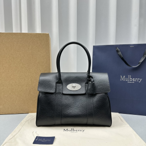 Mulberry Bayswater Black Leather Tote Bag Mulberry Bayswater Black Leather Tote Bag