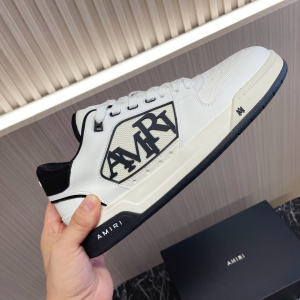 Amiri White Black Leather Fabric Suede MA1 Low Top Sneakers Amiri White Black Leather Fabric Suede MA1 Low Top Sneakers