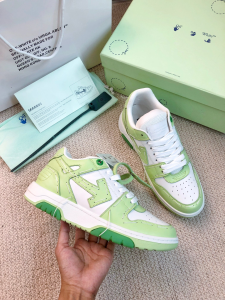 Off Light Green Calfskin Out of Office Ooo Low Top Sneakers Off Light Green Calfskin Out of Office Ooo Low Top Sneakers