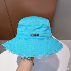 Jacquemus LA Artichaut Neck Strap Cotton Bucket Hat Light Blue Jacquemus LA Artichaut Neck Strap Cotton Bucket Hat Light Blue
