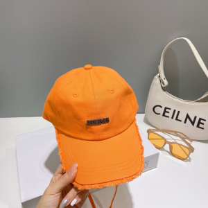 Jacquemus LA Casquette Artichaut Cap Hat Orange Jacquemus LA Casquette Artichaut Cap Hat Orange