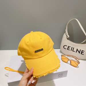 Jacquemus LA Casquette Artichaut Cap Hat Yellow Jacquemus LA Casquette Artichaut Cap Hat Yellow