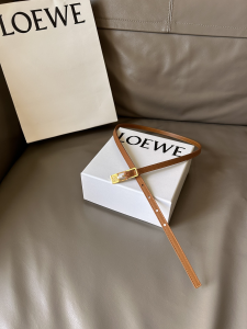 Loewe Amazona Brown Calfskin Belt 10MM