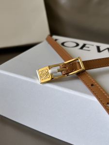 Loewe Amazona Brown Calfskin Belt 10MM