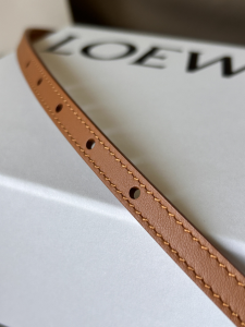 Loewe Amazona Brown Calfskin Belt 10MM