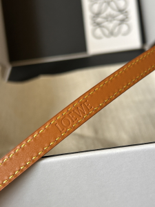 Loewe Amazona Brown Calfskin Belt 10MM