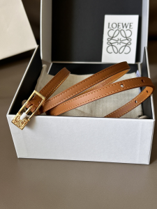 Loewe Amazona Brown Calfskin Belt 10MM