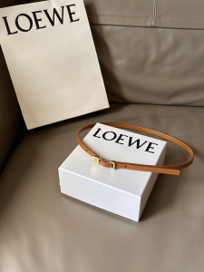 Loewe Amazona Brown Calfskin Belt 10MM