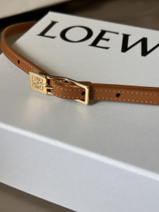 Loewe Amazona Brown Calfskin Belt 10MM