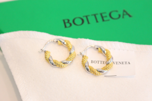Bottega Veneta Twist Hoop Earrings