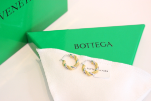 Bottega Veneta Twist Hoop Earrings