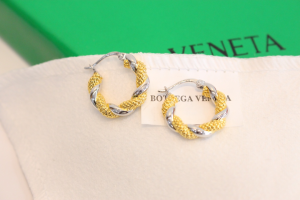 Bottega Veneta Twist Hoop Earrings