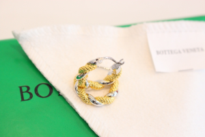 Bottega Veneta Twist Hoop Earrings