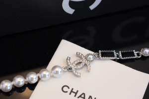 Chanel CC Pearls Choker Necklaces