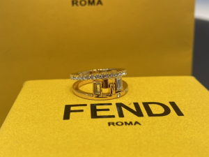 Fendi First FF Crystals Rings