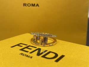Fendi First FF Crystals Rings