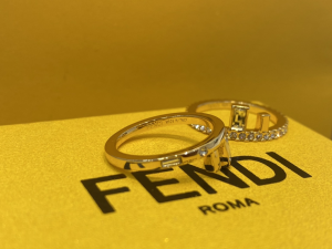 Fendi First FF Crystals Rings