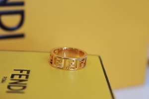 Fendi Forever FF Cut Out Gold Rings