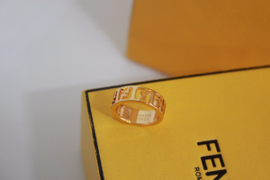 Fendi Forever FF Cut Out Gold Rings