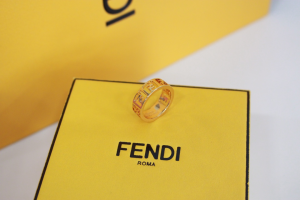Fendi Forever FF Cut Out Gold Rings