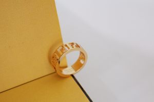 Fendi Forever FF Cut Out Gold Rings