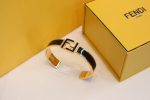 Fendi Forever FF Rigid Black Bracelet