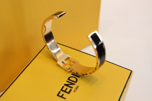 Fendi Forever FF Rigid Black Bracelet