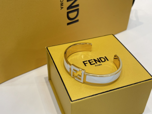 Fendi Forever FF Rigid White Bracelet