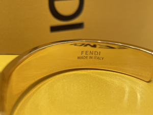 Fendi Forever FF Rigid White Bracelet