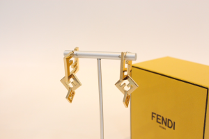 Fendi Forever Gold FF Earrings