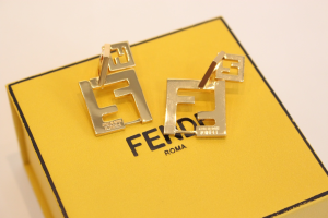 Fendi Forever Gold FF Earrings