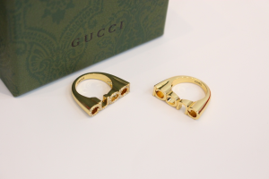 Gucci Letter Logo Rings Gold
