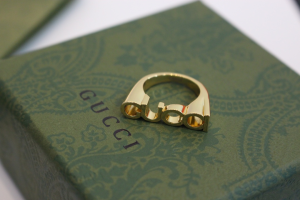 Gucci Letter Logo Rings Gold