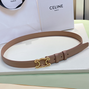 Celine Cuir Triomphe Nude Calfskin Belt
