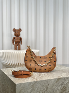 MCM Small Aren Hobo Shoulder Bag Brown MCM Small Aren Hobo Shoulder Bag Brown