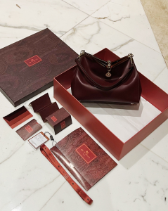 ETRO Vela Burgundy Leather Hobo Shoulder Bag ETRO Vela Burgundy Leather Hobo Shoulder Bag