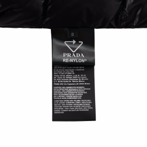 Prada Black Puffer Jacket Coat